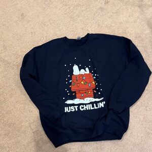 Gildan Navy Blue 'Just Chillin'' Men Sweater